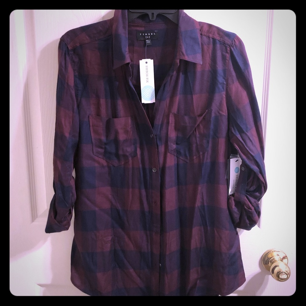Tinsel plaid shirt
